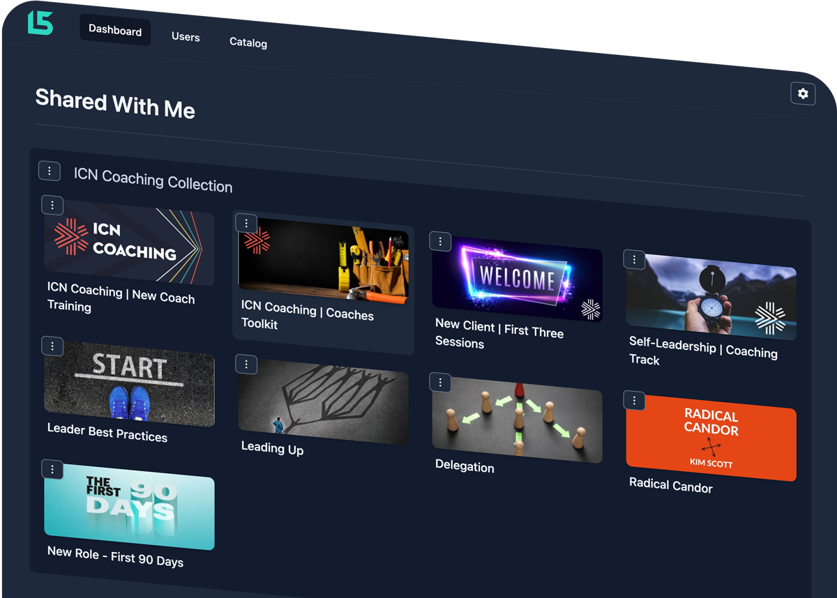 A coaching track for a client